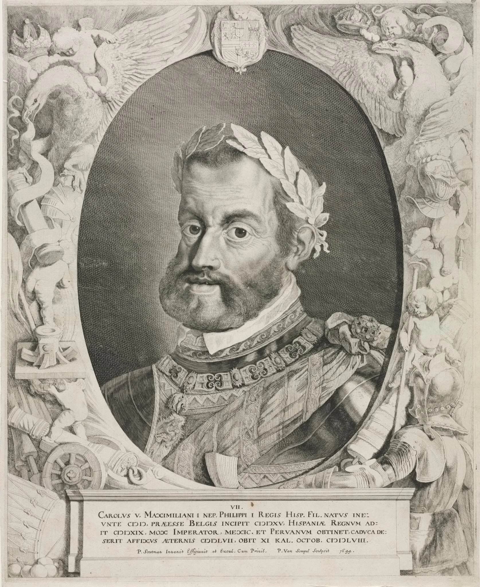 Portrait of Emperor Charles V, detail