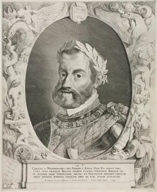 Portrait of Emperor Charles V, by Pieter van Sompel