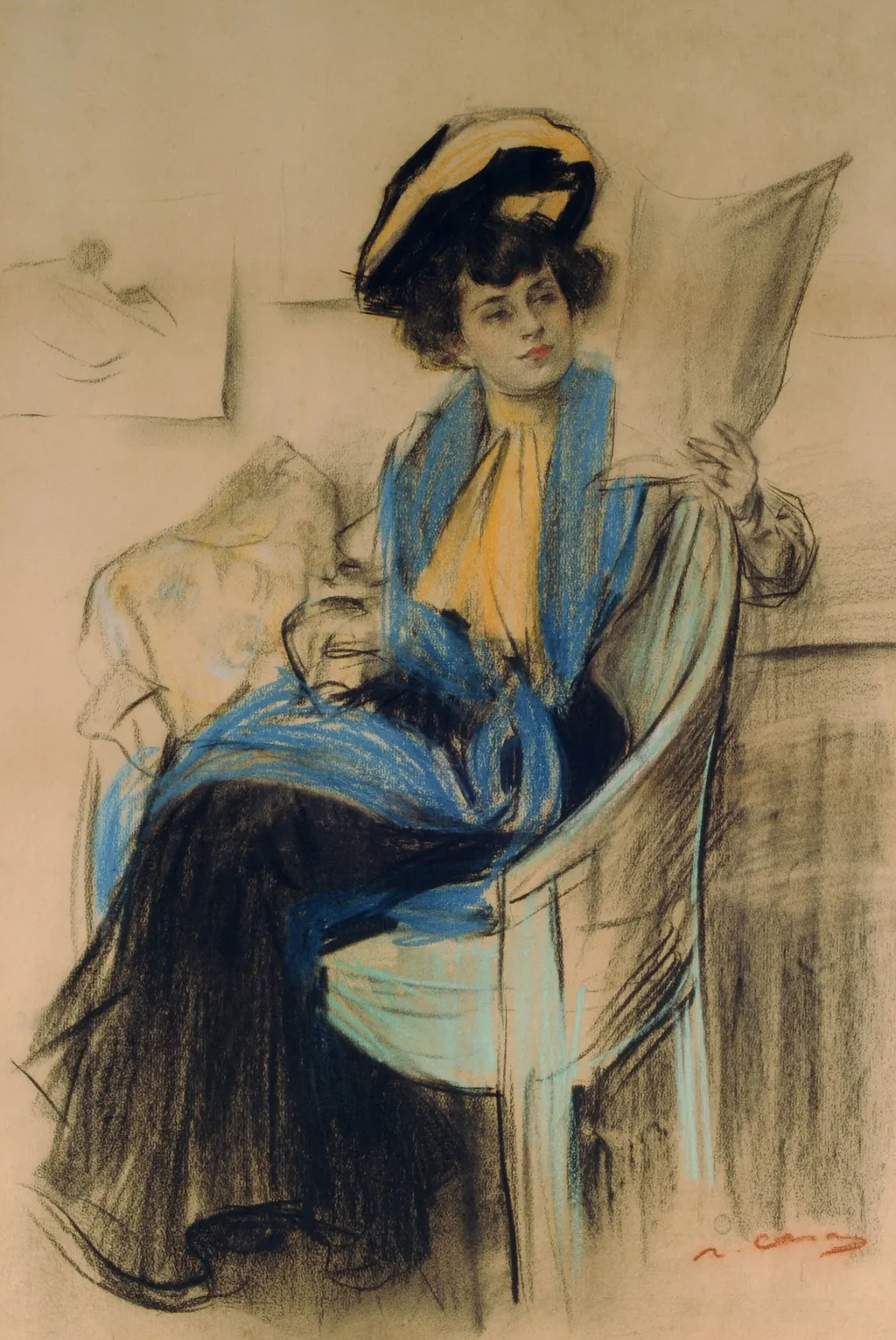 Mademoiselle Clo-Clo, by Ramon Casas, unspecified, 1909
