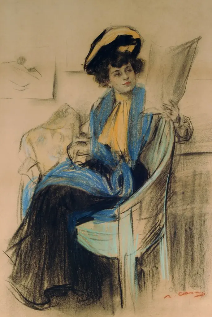 Mademoiselle Clo-Clo, by Ramon Casas, unspecified, 1909