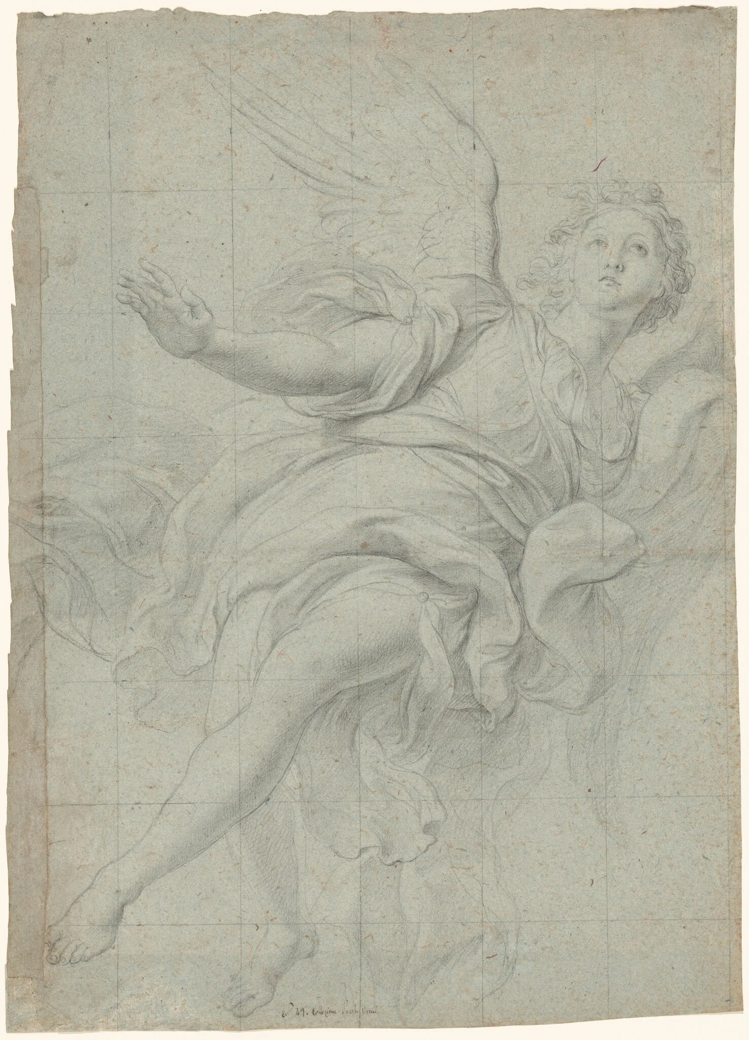 Study of an Angel in Flight, detail
