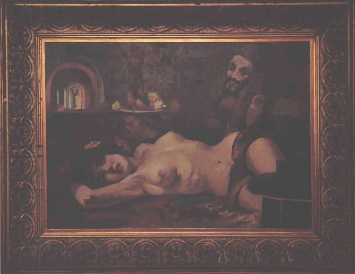 Scenă de harem, detail