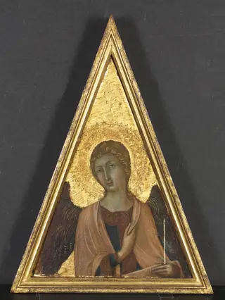 Pinnacle with Angel, by Niccolò di Segna, unspecified, 1340