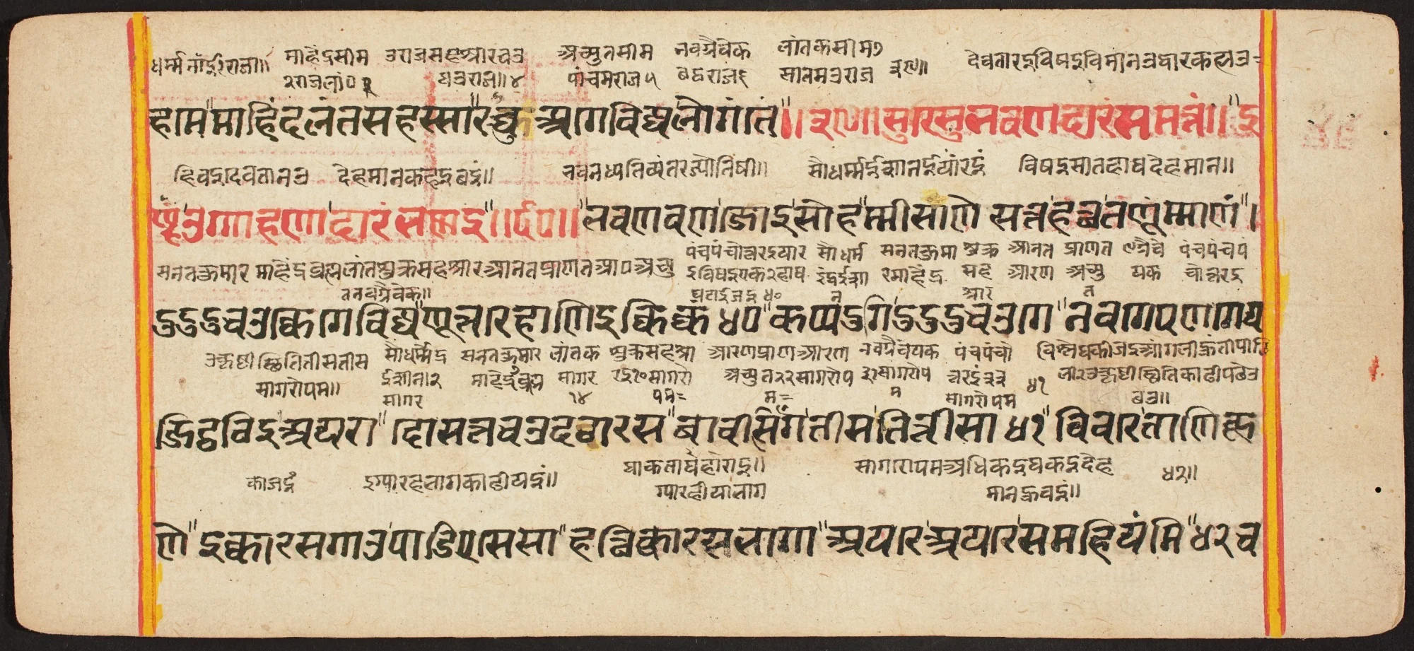 Tantric Manuscript "Sangrahani Sutra", detail