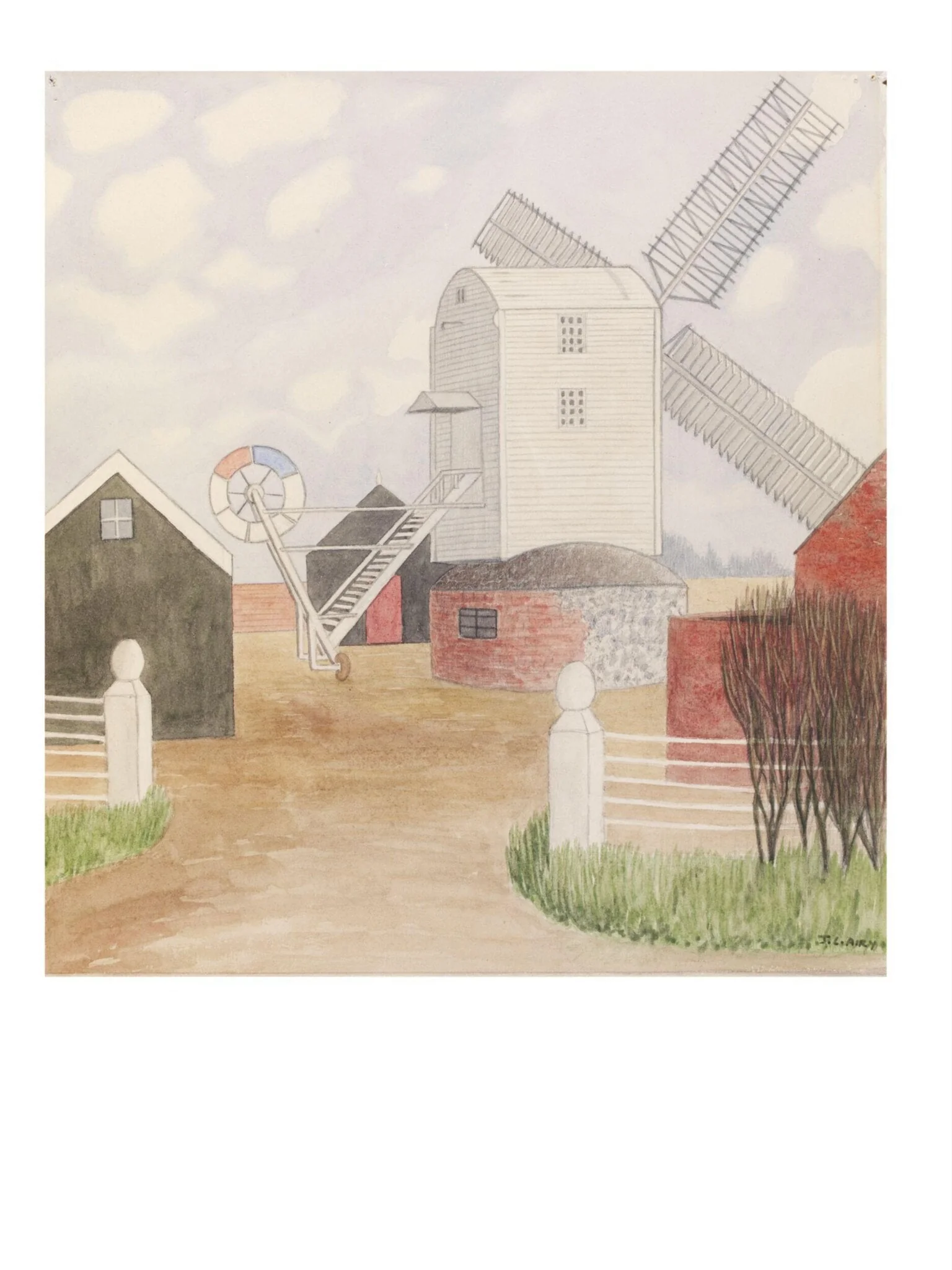The Mill at Parham, detail