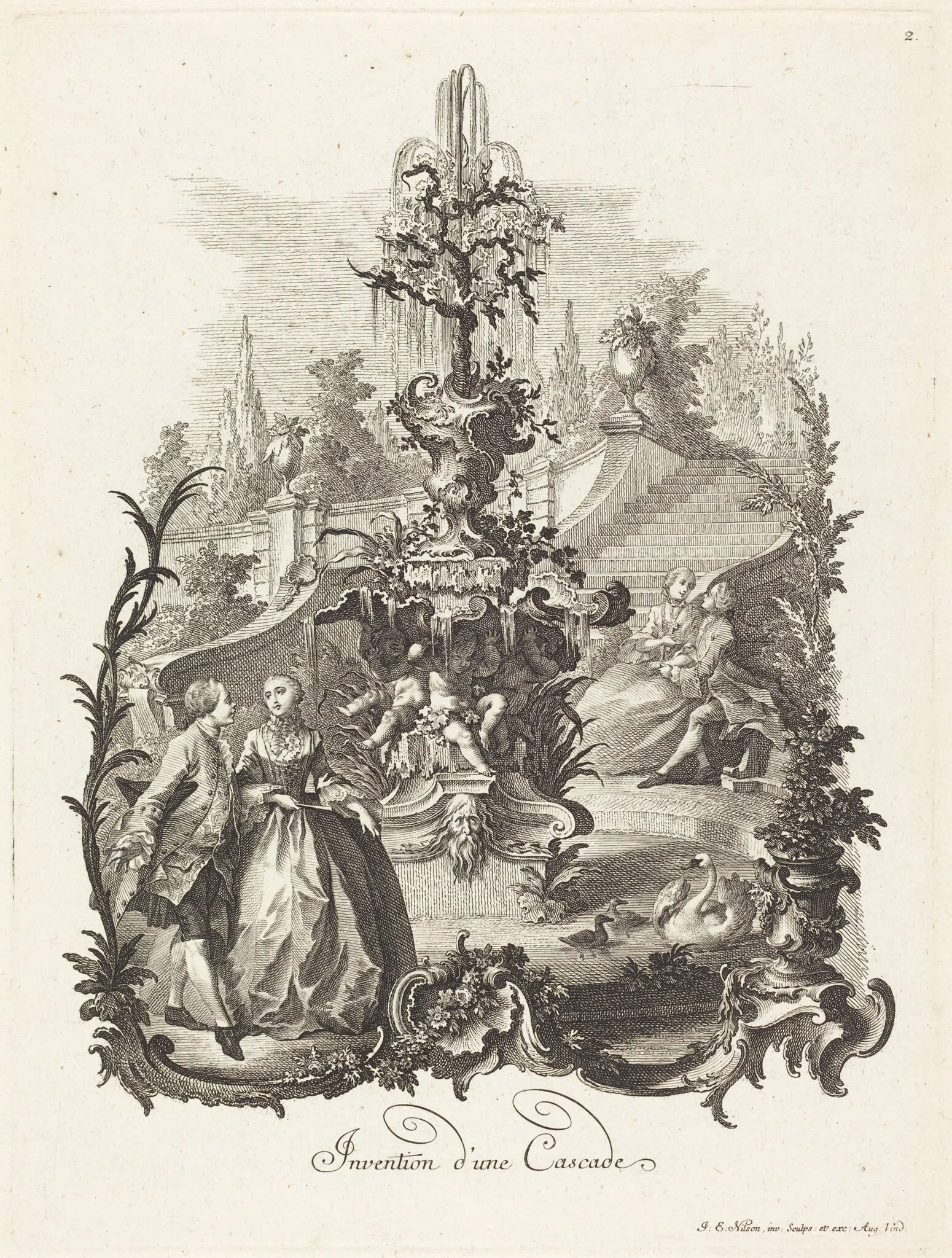Invention d'une Cascade (Design for a Cascade), detail