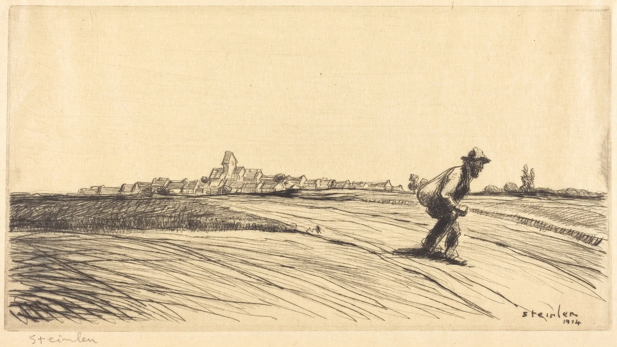 Tramp with Bundle (Le chemineau a la besace), detail