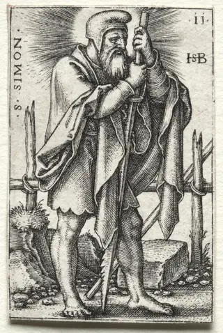 St. Simon, by Sebald Beham, 1546