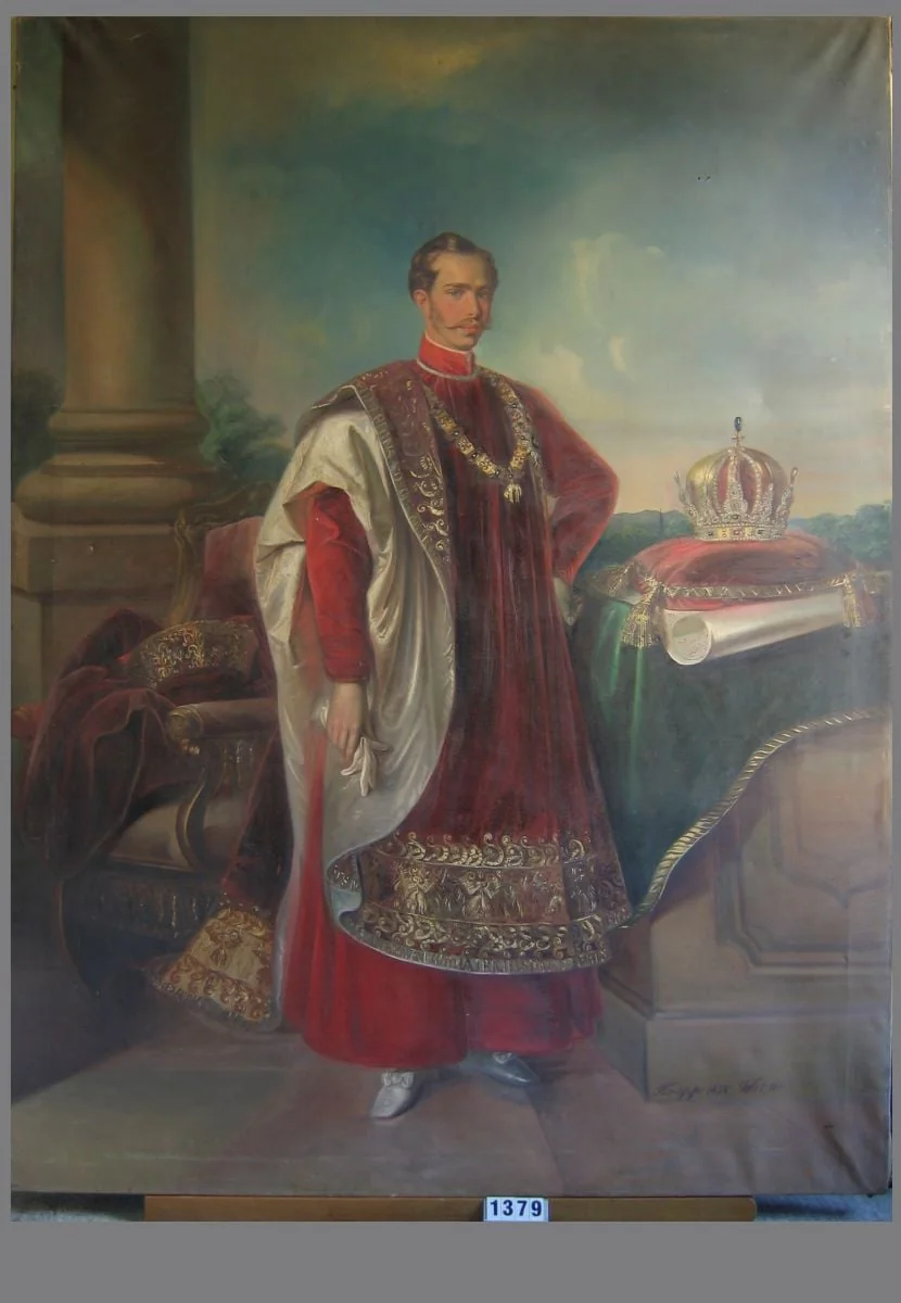 Împăratul Franz Joseph I (în registrul inventar: Împăratul Frans Joseph II), detail