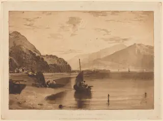 Inverary Pier, by Joseph Mallord William Turner, ink, 1811