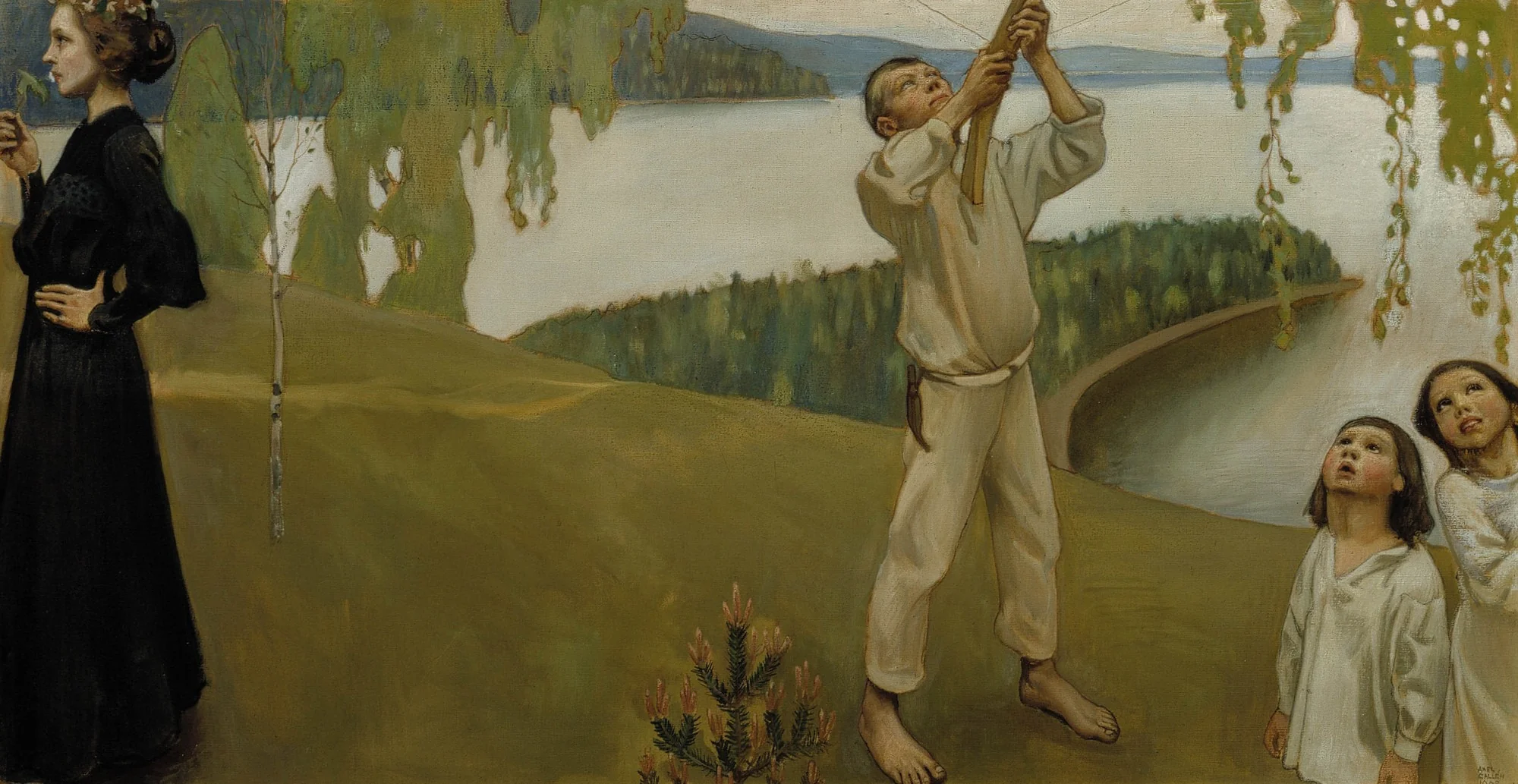 Spring, study for the Jusélius Mausoleum frescos, detail