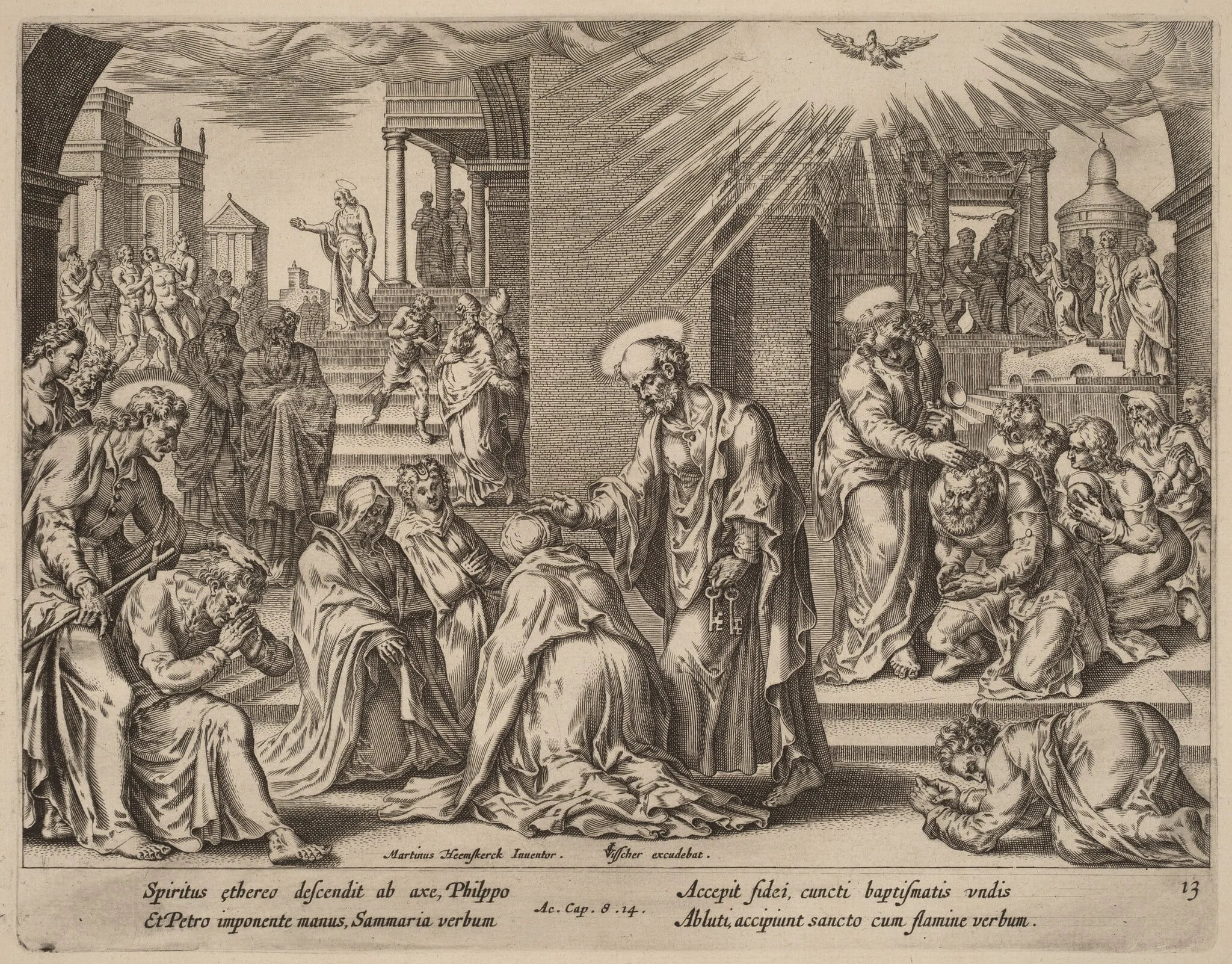 The People of Samaria Receive the Word of God, detail