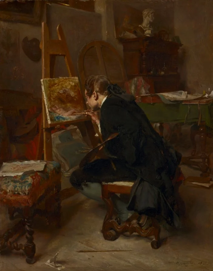 A Painter, detail