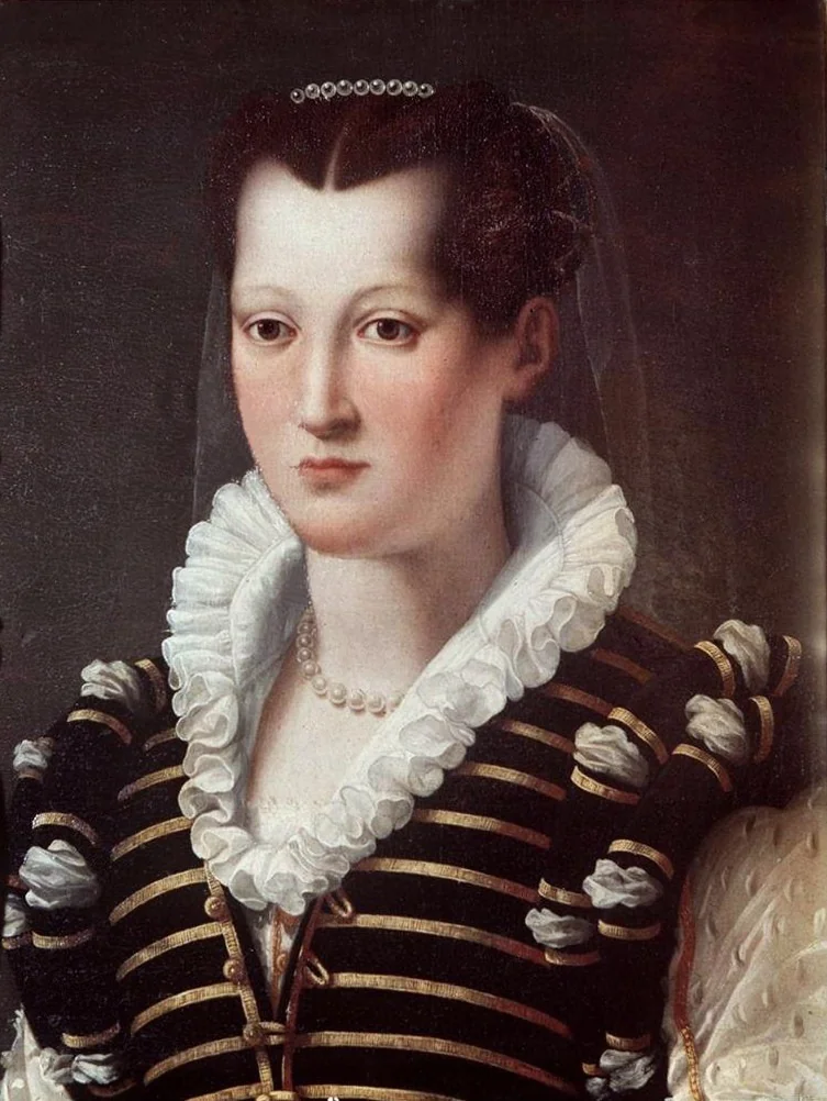 Portrait of Isabella de' Medici Orsini (?), detail