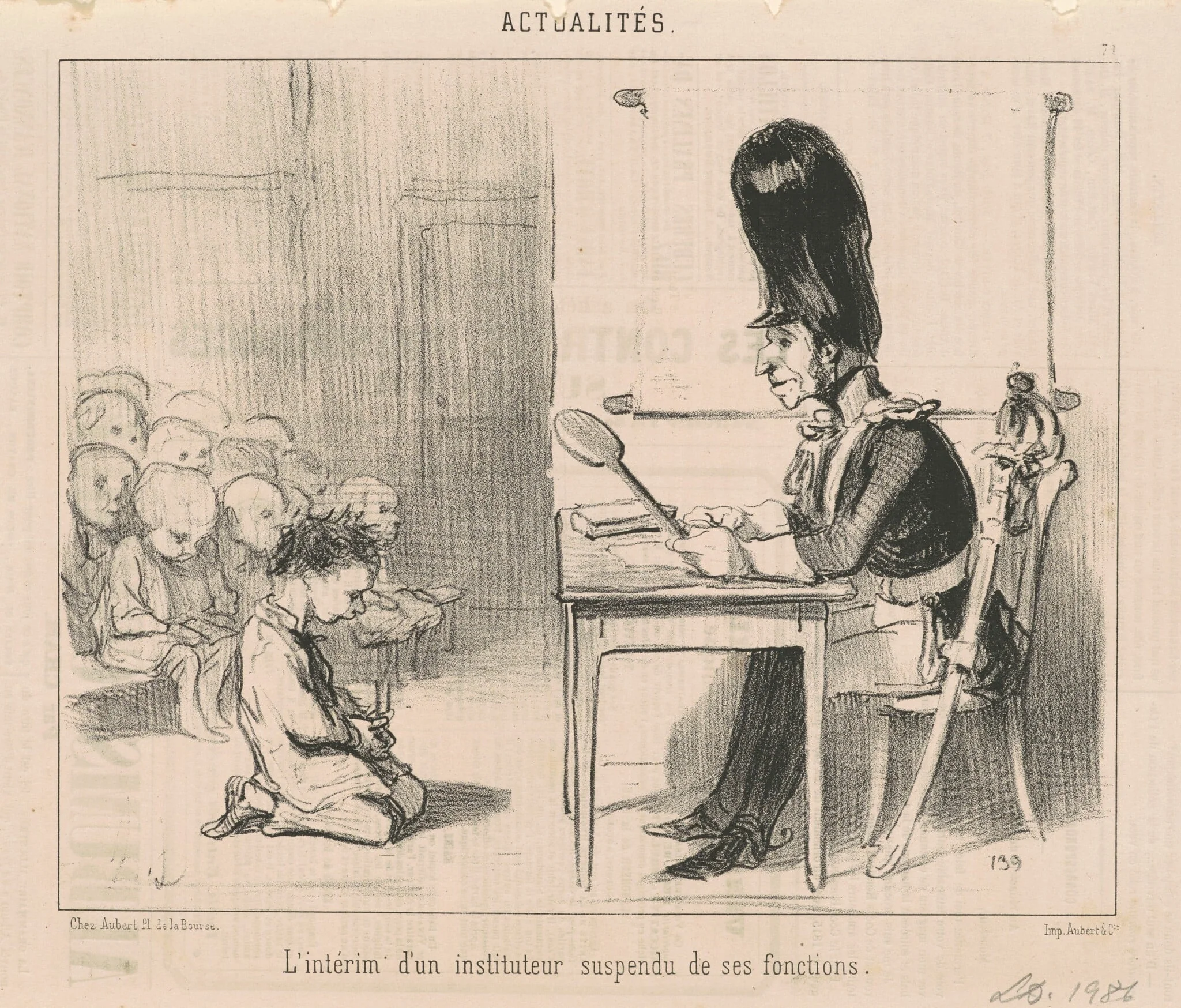 L'intérim d'un instituteur suspen du ..., detail
