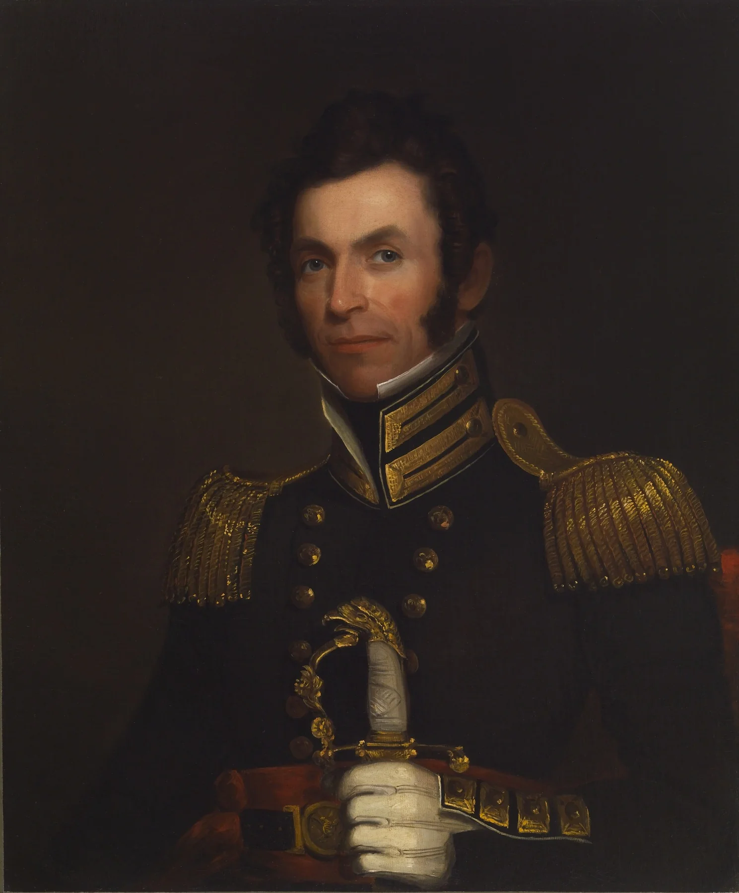 Portrait of Colonel Alexander Smith (1790-1858), detail