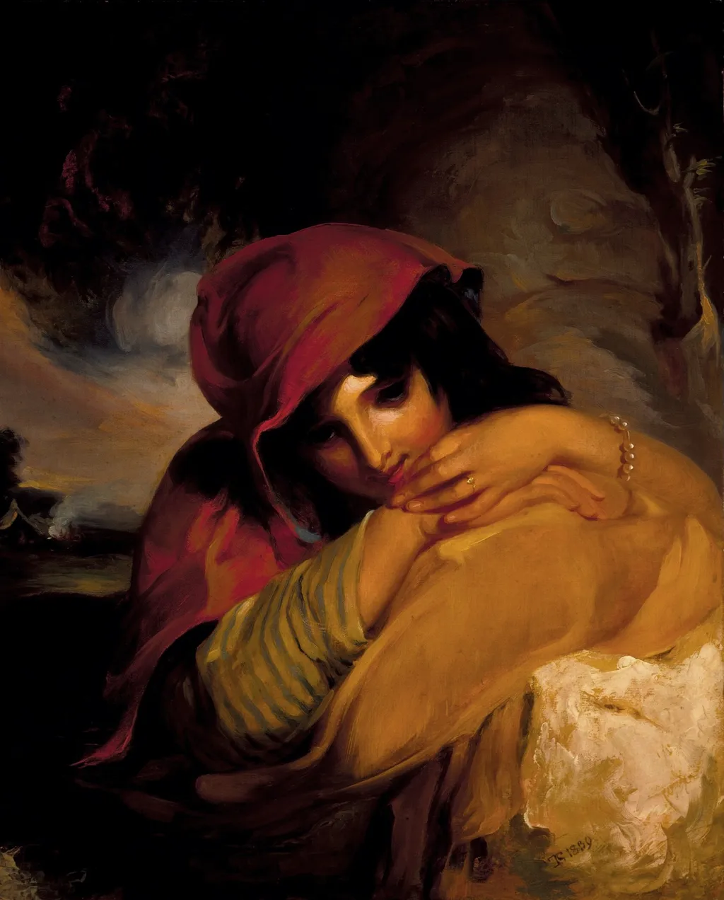 The Gypsy Girl, by Thomas Sully, unspecified, 1839