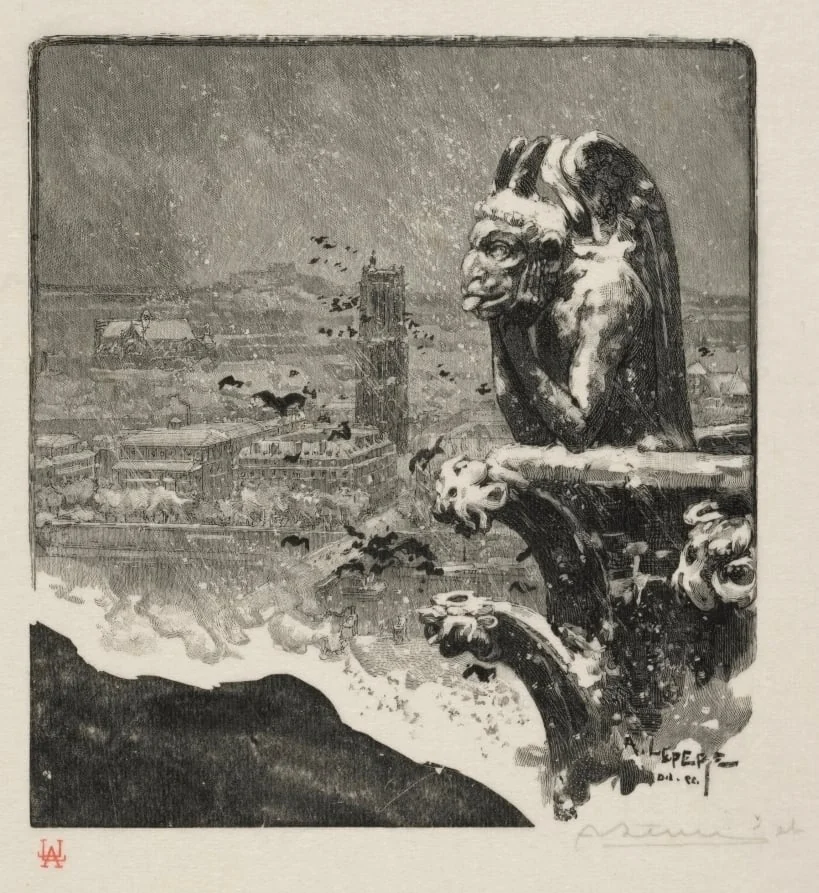 Le Stryge de Notre Dame, detail