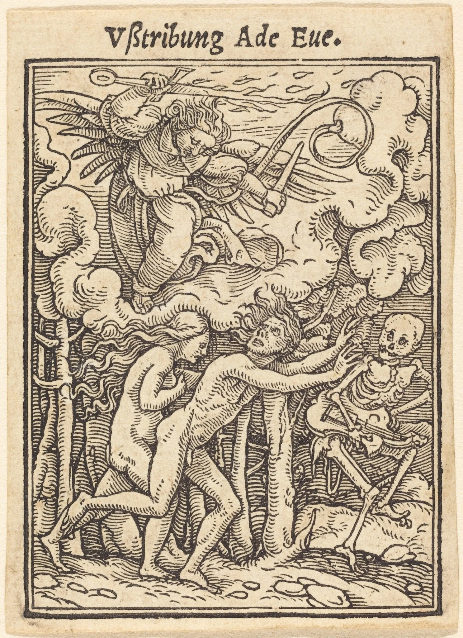 Vßtribung Ade Eue (Expulsion of Adam and Eve), detail