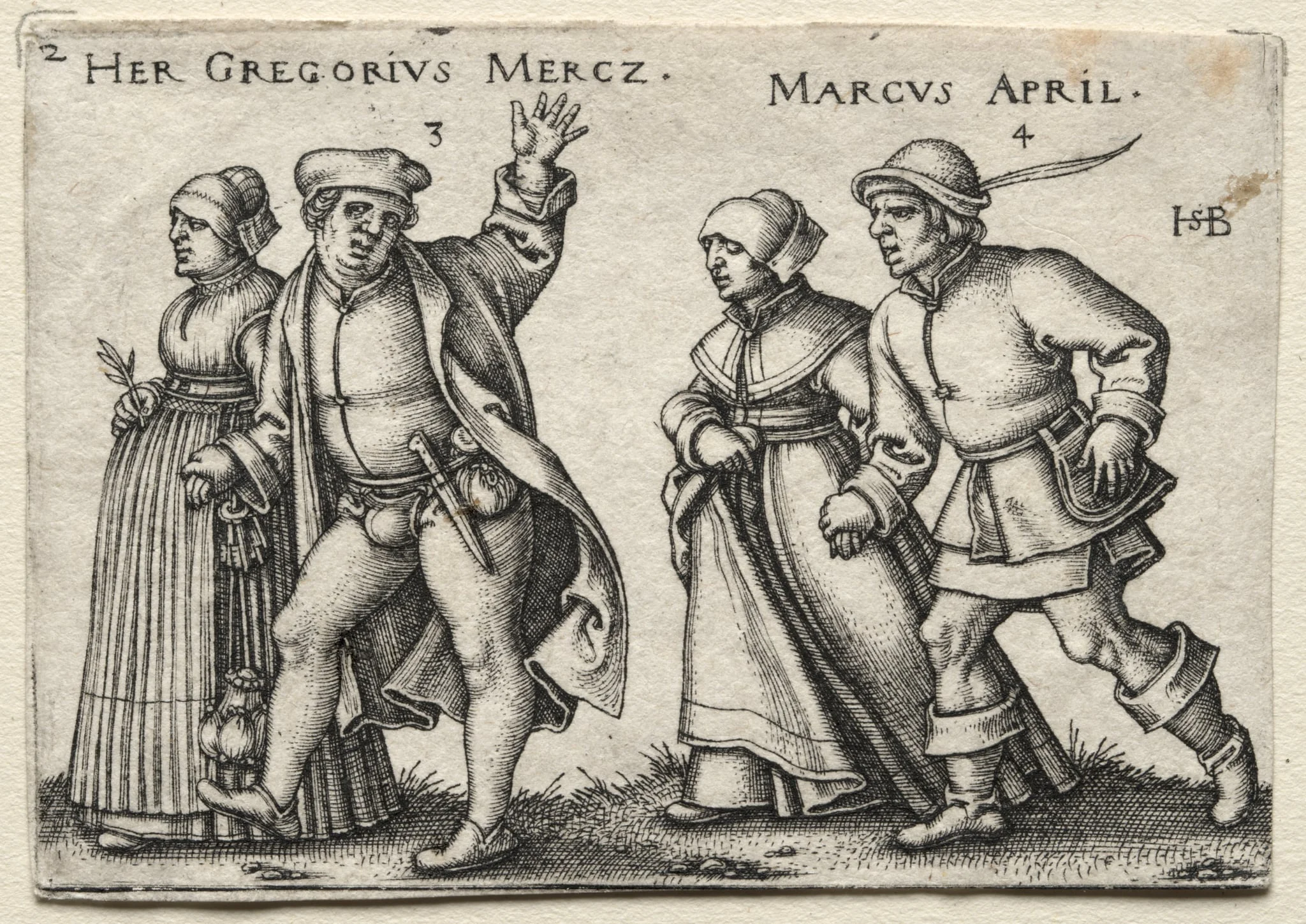 The Village Wedding: Her Gregorius Mercz, detail