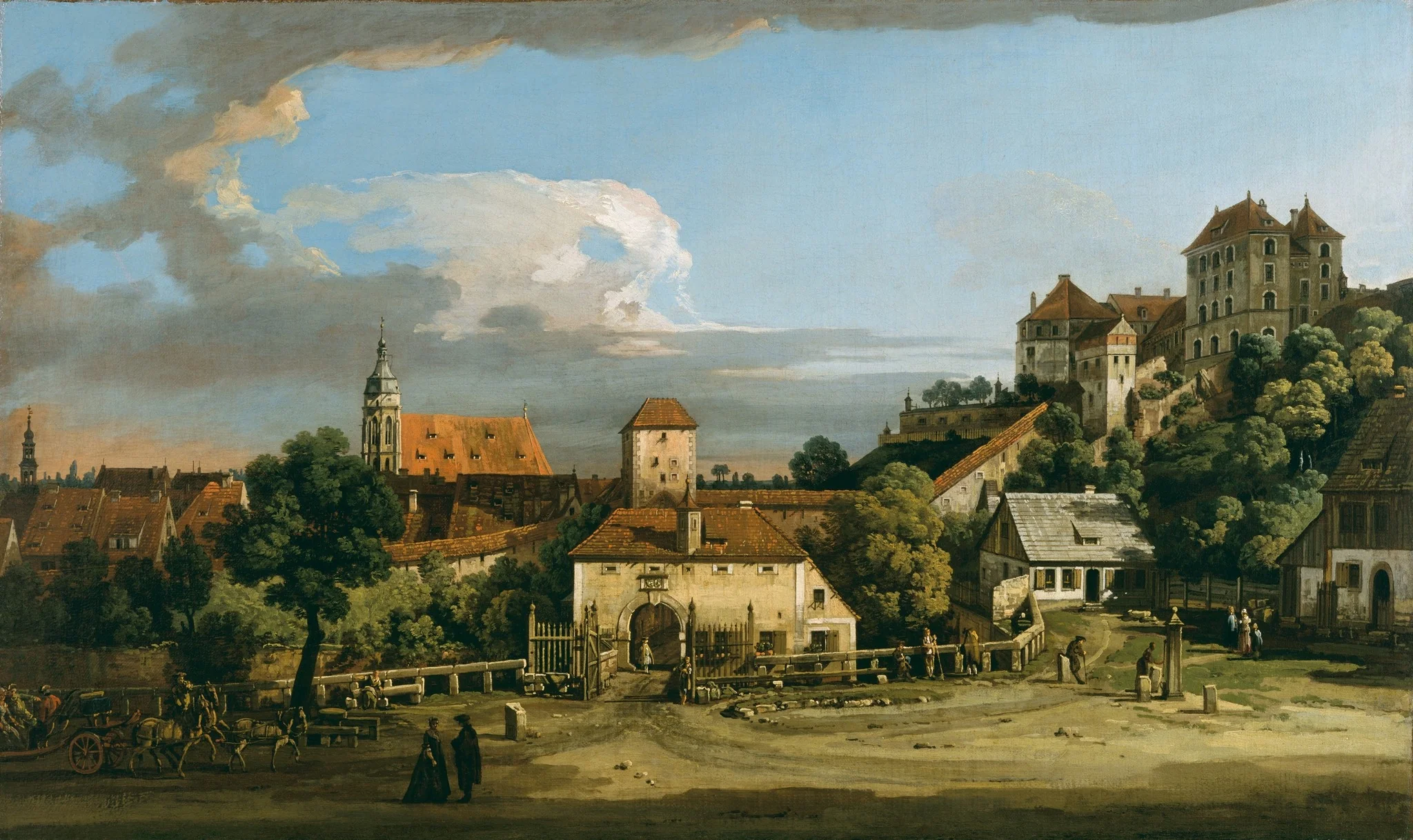 Pirna: The Obertor from the South, detail