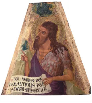 St. John the Baptist, by Ambrogio Lorenzetti, tempera, 1337