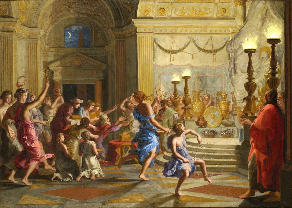 Solomon Worshipping Idols, detail