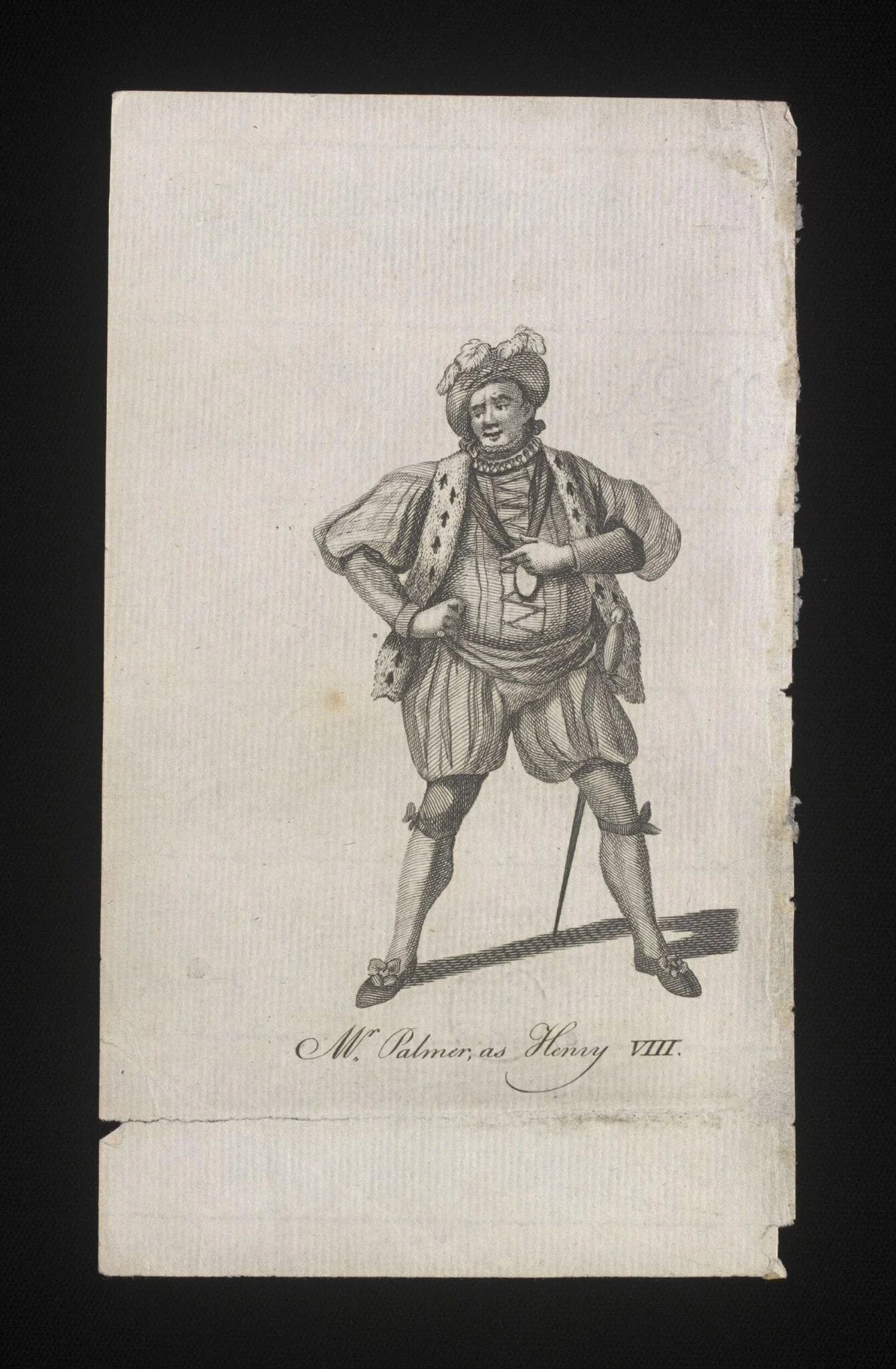 Mr Palmer as Henry VIII, detail