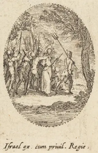 The Betrayal, by Jacques Callot, ink, 1631