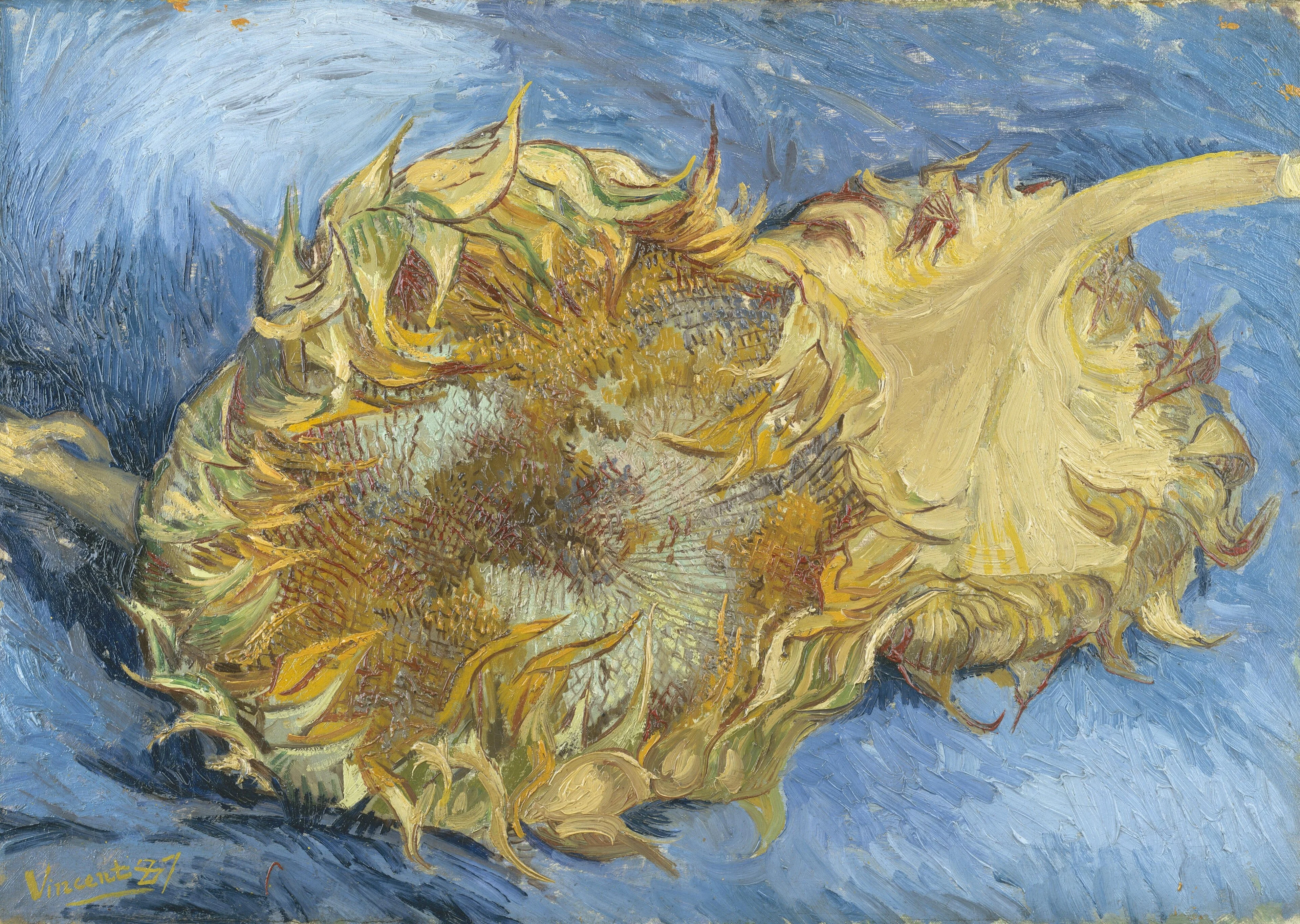 Sunflowers, detail