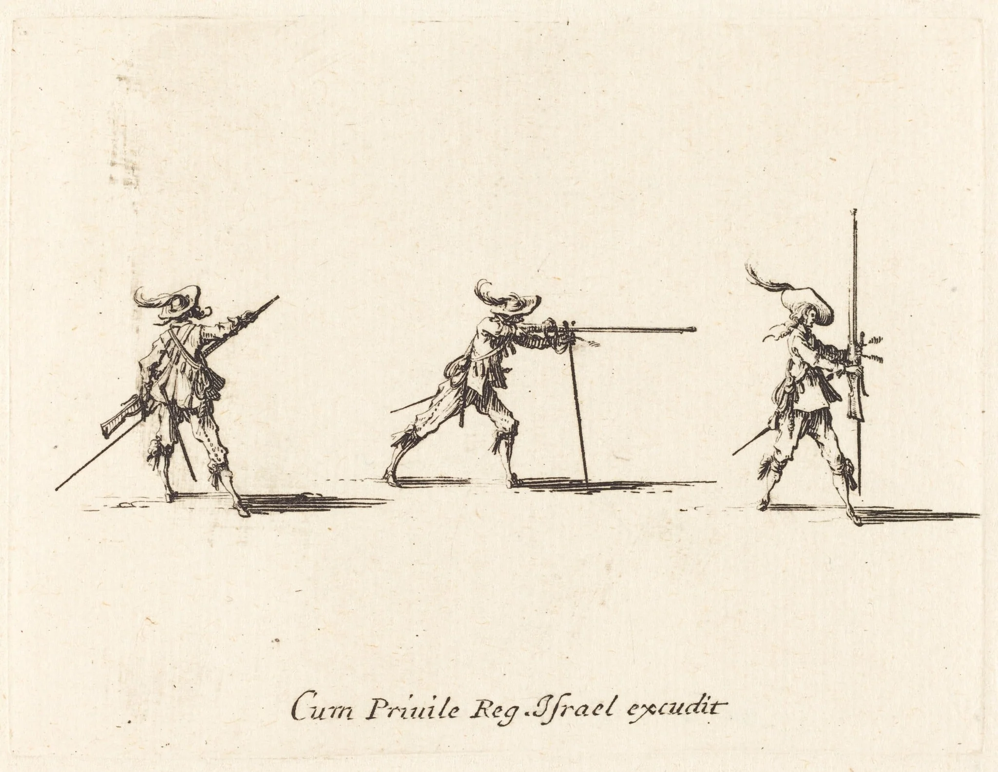 Taking the Firing Position with the Musket, detail