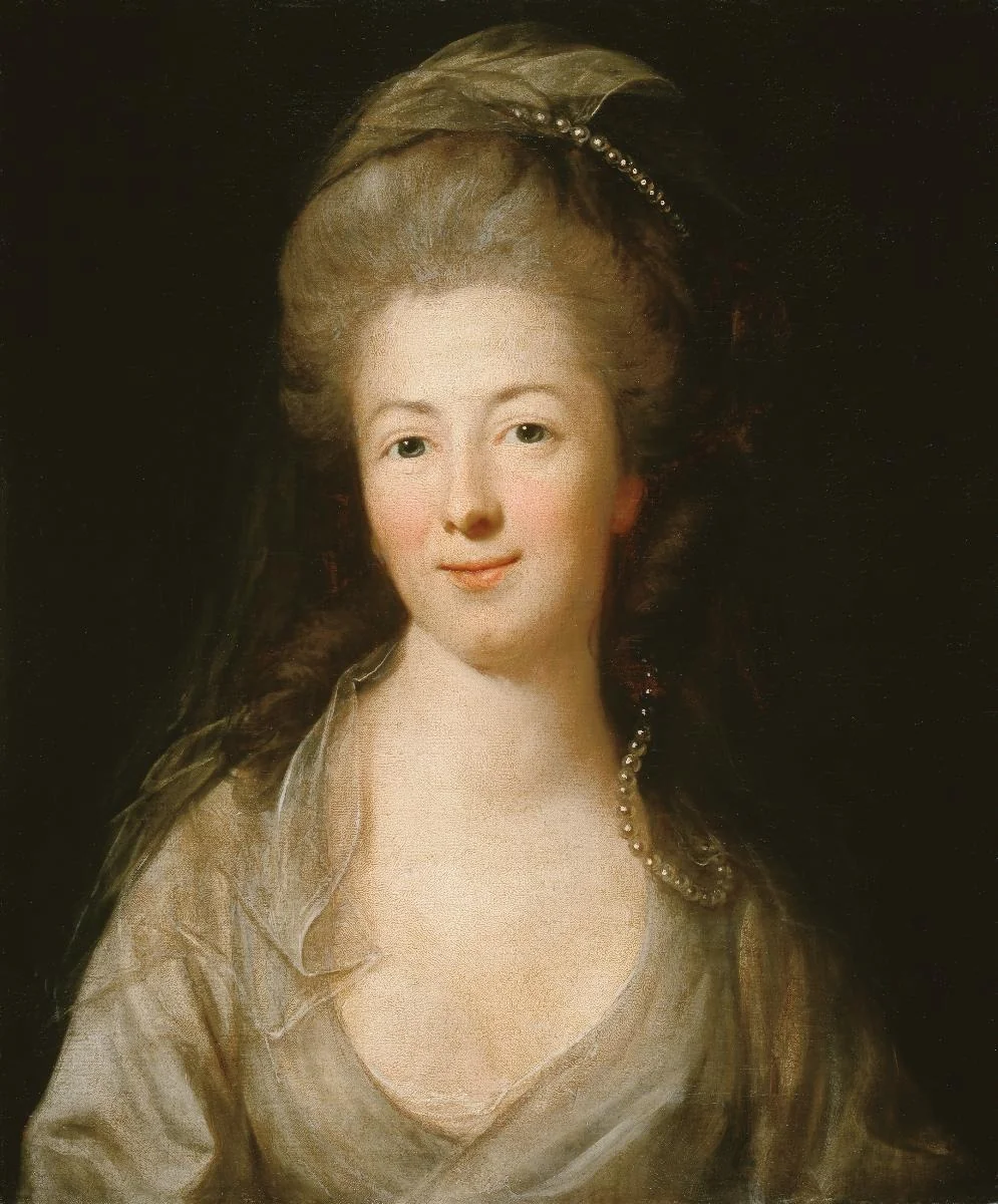 Bildnis Henriette von Crayen, geb. Leveaux, detail