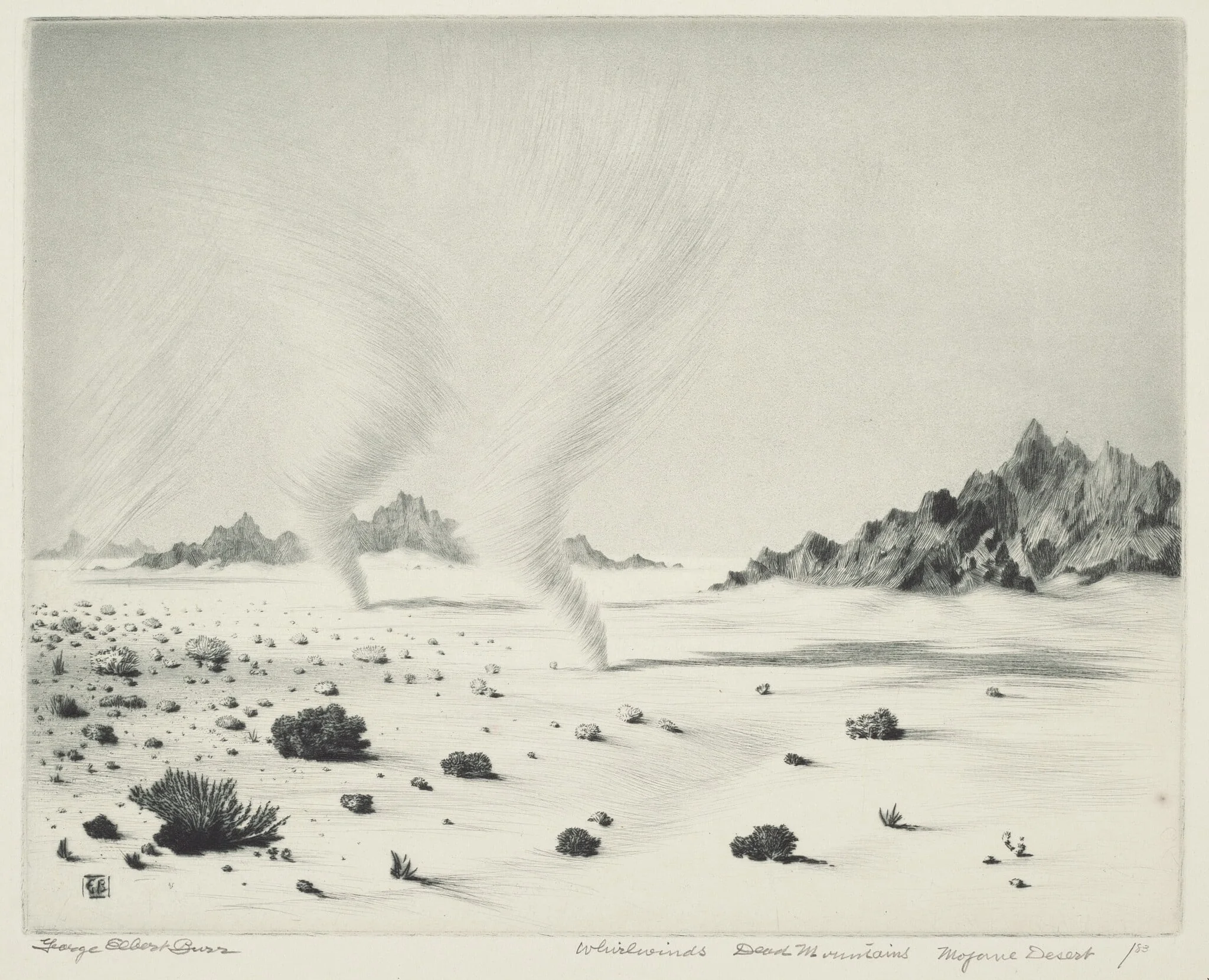 Whirlwinds, Dead Mountains, Mojave Desert, California, detail