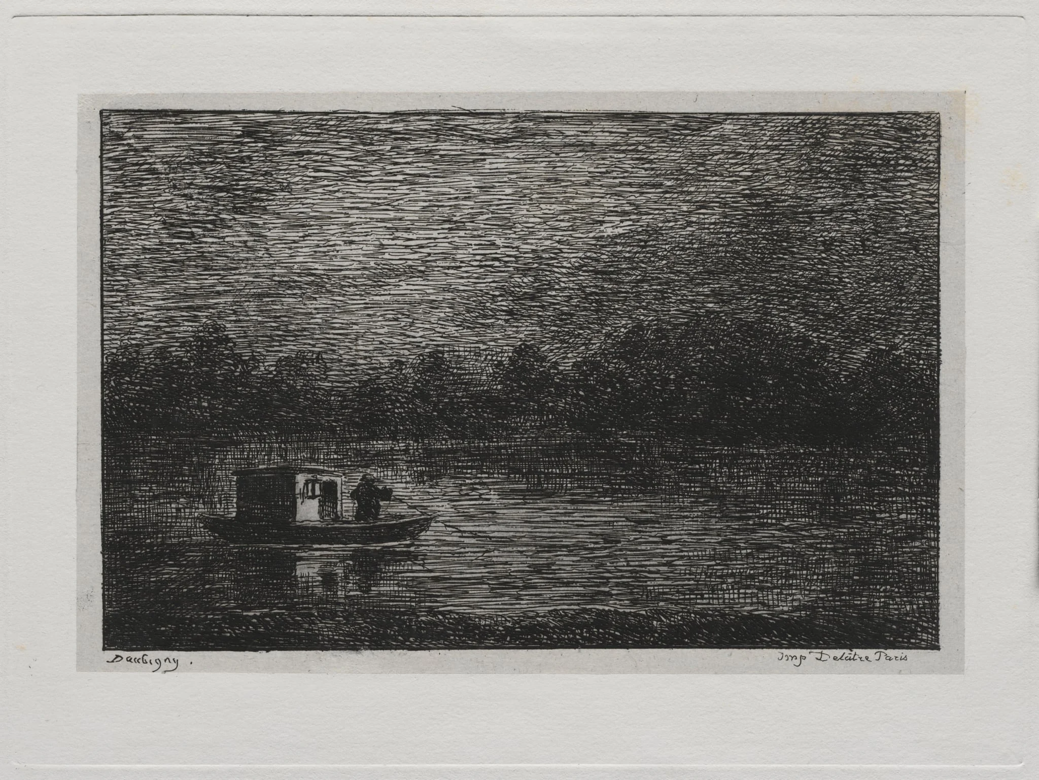 The Boat Trip: Night Voyage or Net Fishing (second version), detail