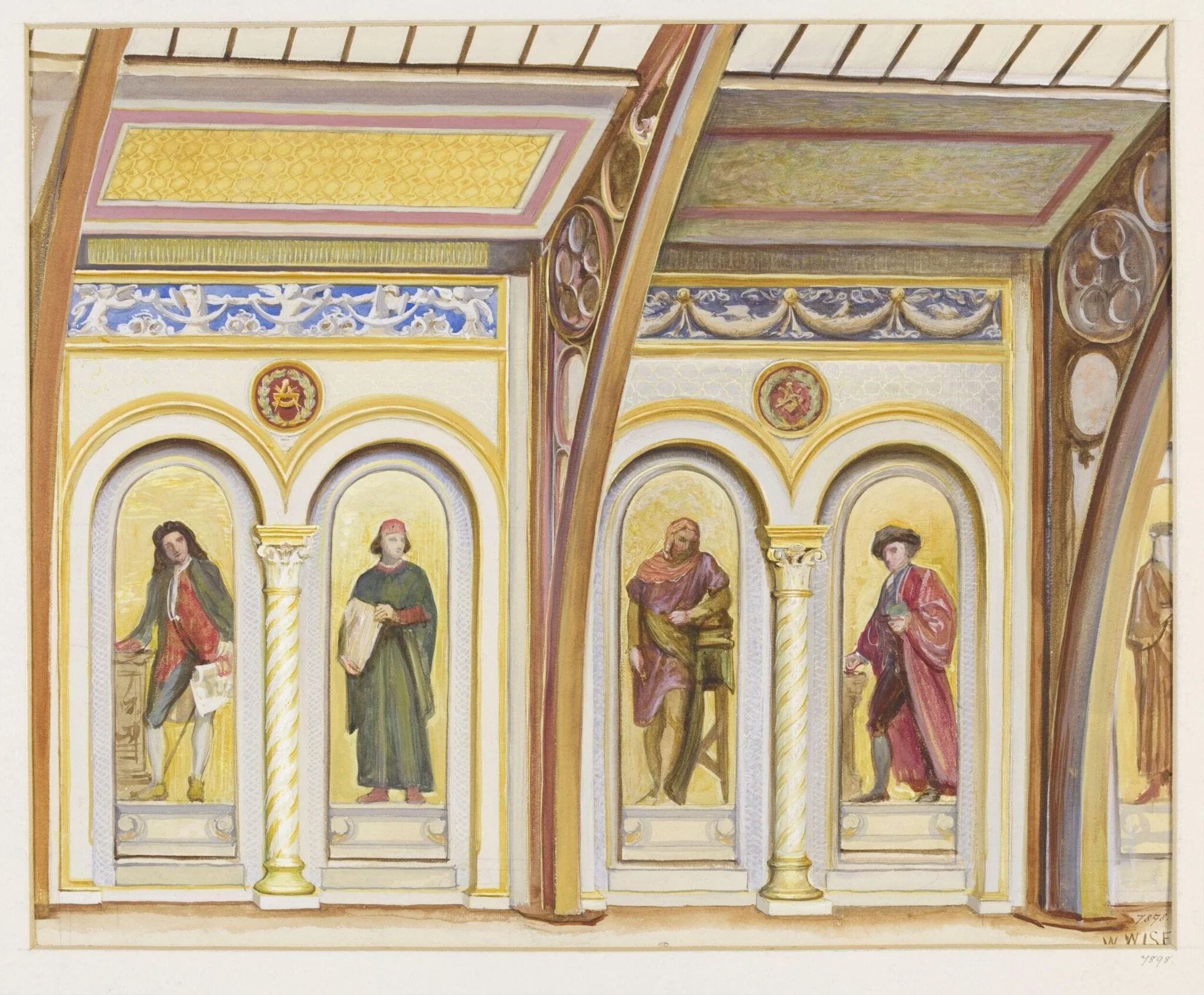 Interior of the South Court, detail
