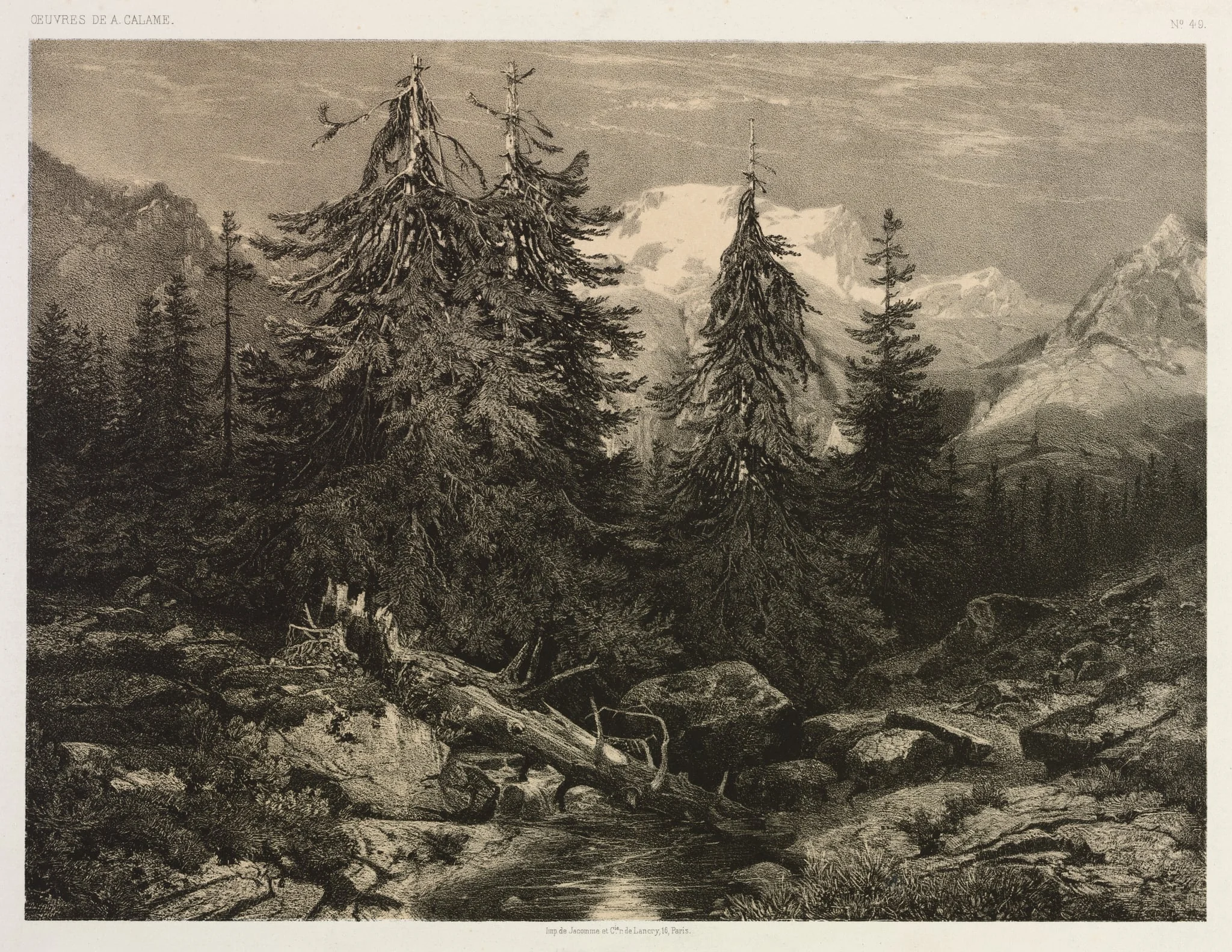 Alpine Stream, detail