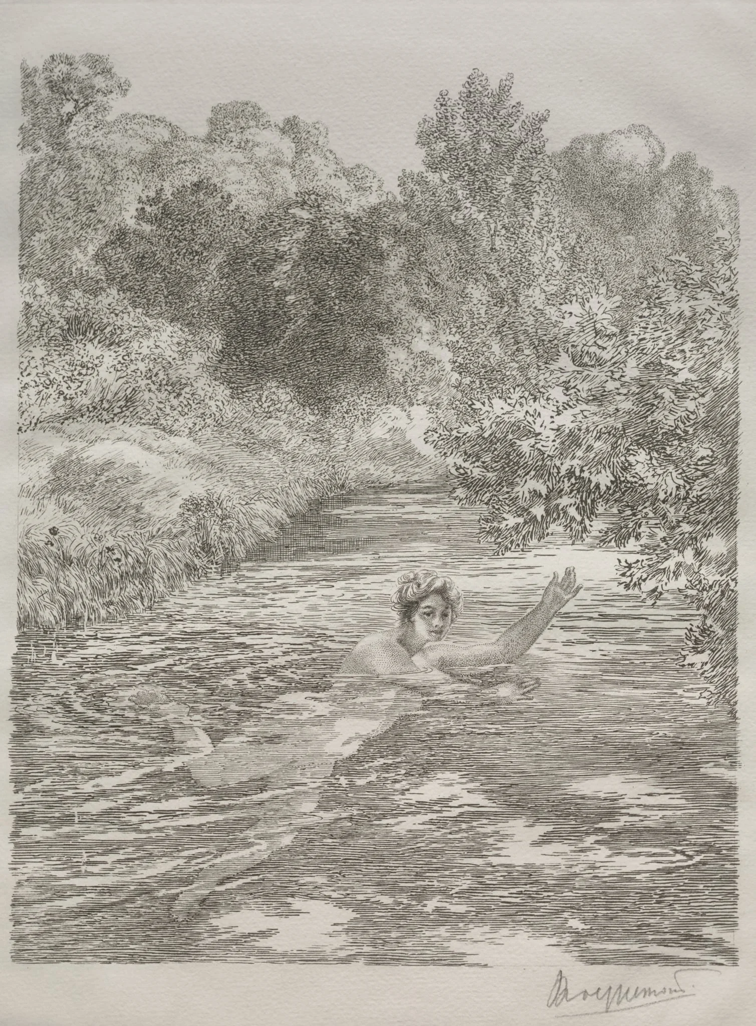 The Bather, detail