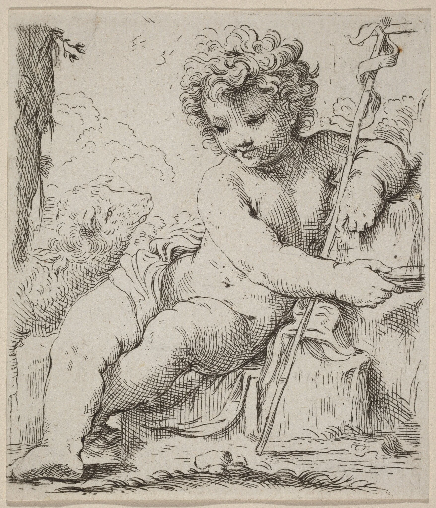 The Infant Saint John, detail