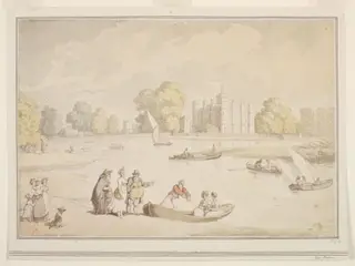Kew Palace, by Thomas Rowlandson, watercolor