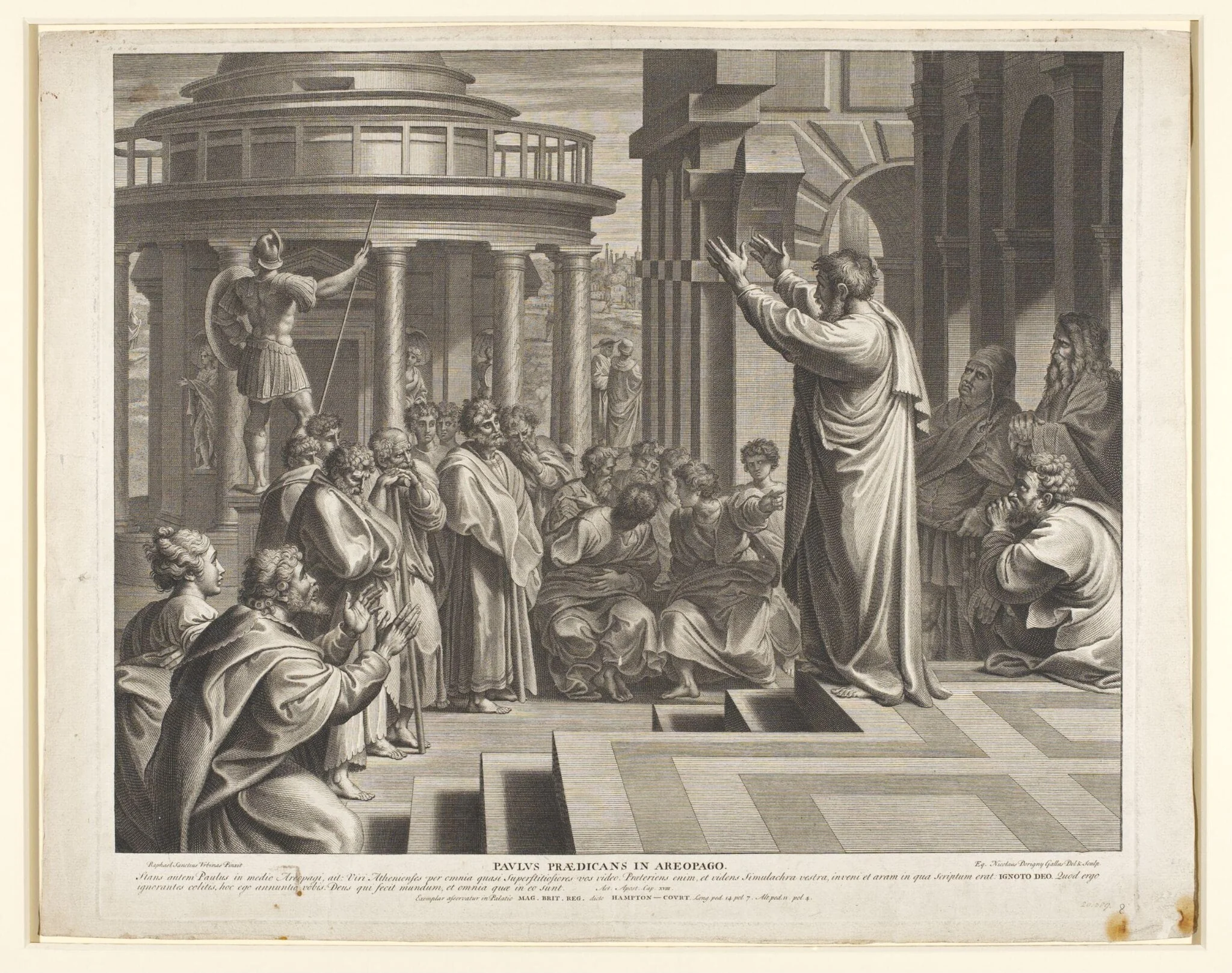 St Paul Preaching at Athens, detail
