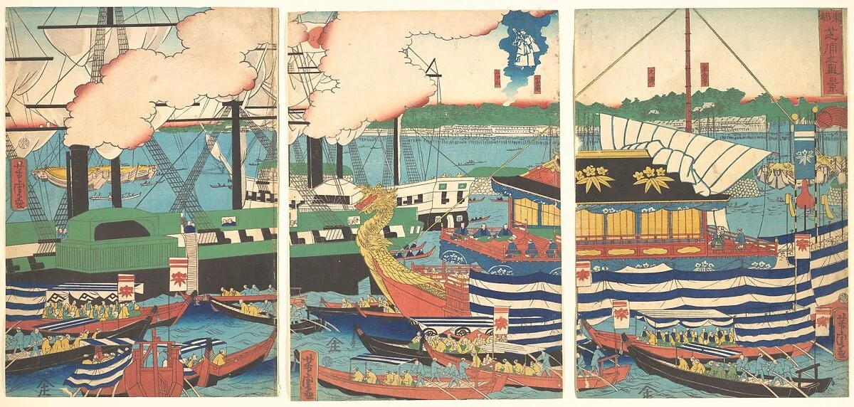 東都芝浦之風景|View of Shibaura, from the series Eastern Capital (Tōto, Shibaura no fūkei), detail