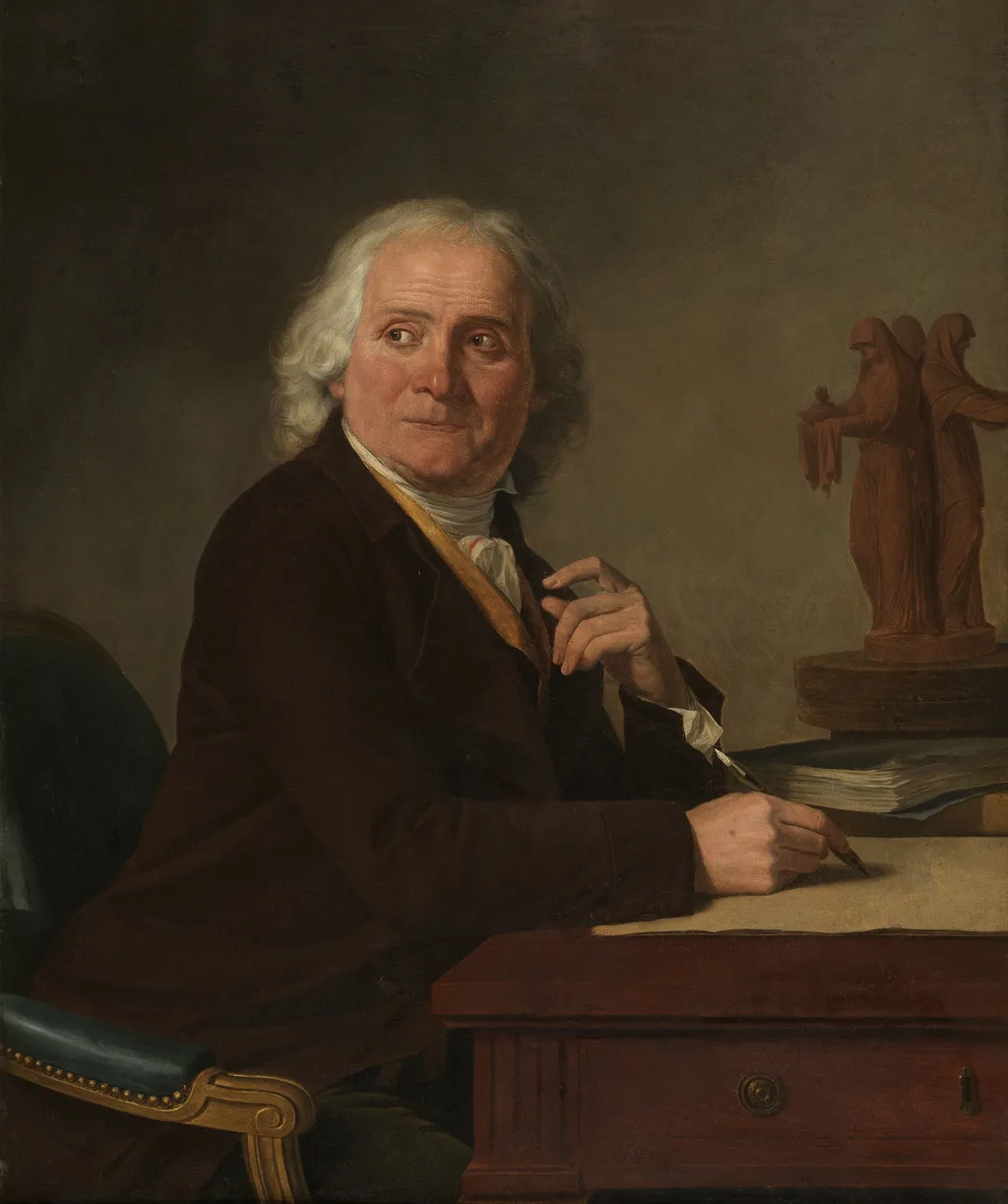 Portrait of Jean Rameau, by Joseph-Benoît Suvée, oil, 1797