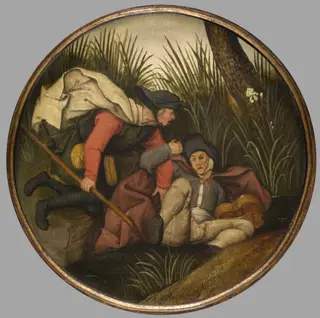 If the Blind Lead the Blind, Both shall Fall into the Ditch, by Pieter Brueghel the Younger, oil, 1610