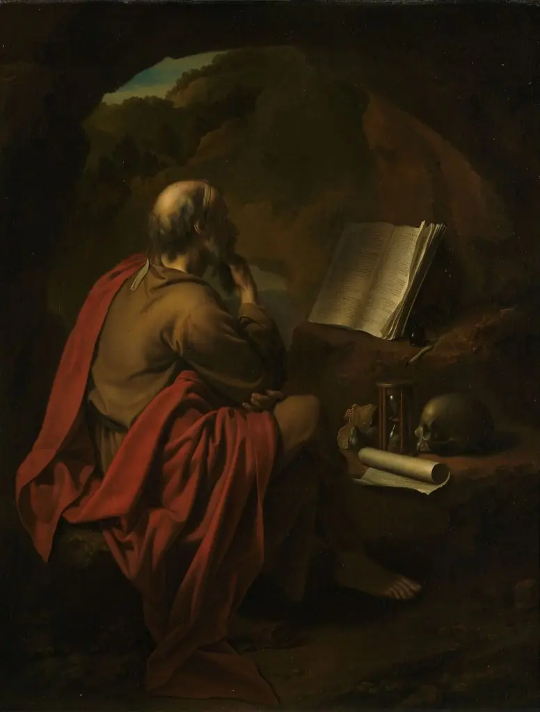 Saint Jerome, by Pieter van der Werff, oil, 1710