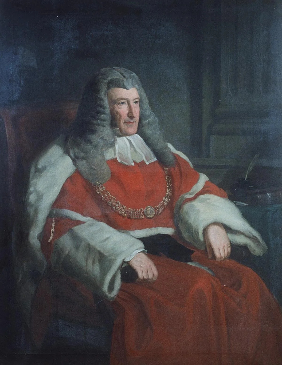 Judge Campbell, Chief Justice of England, detail