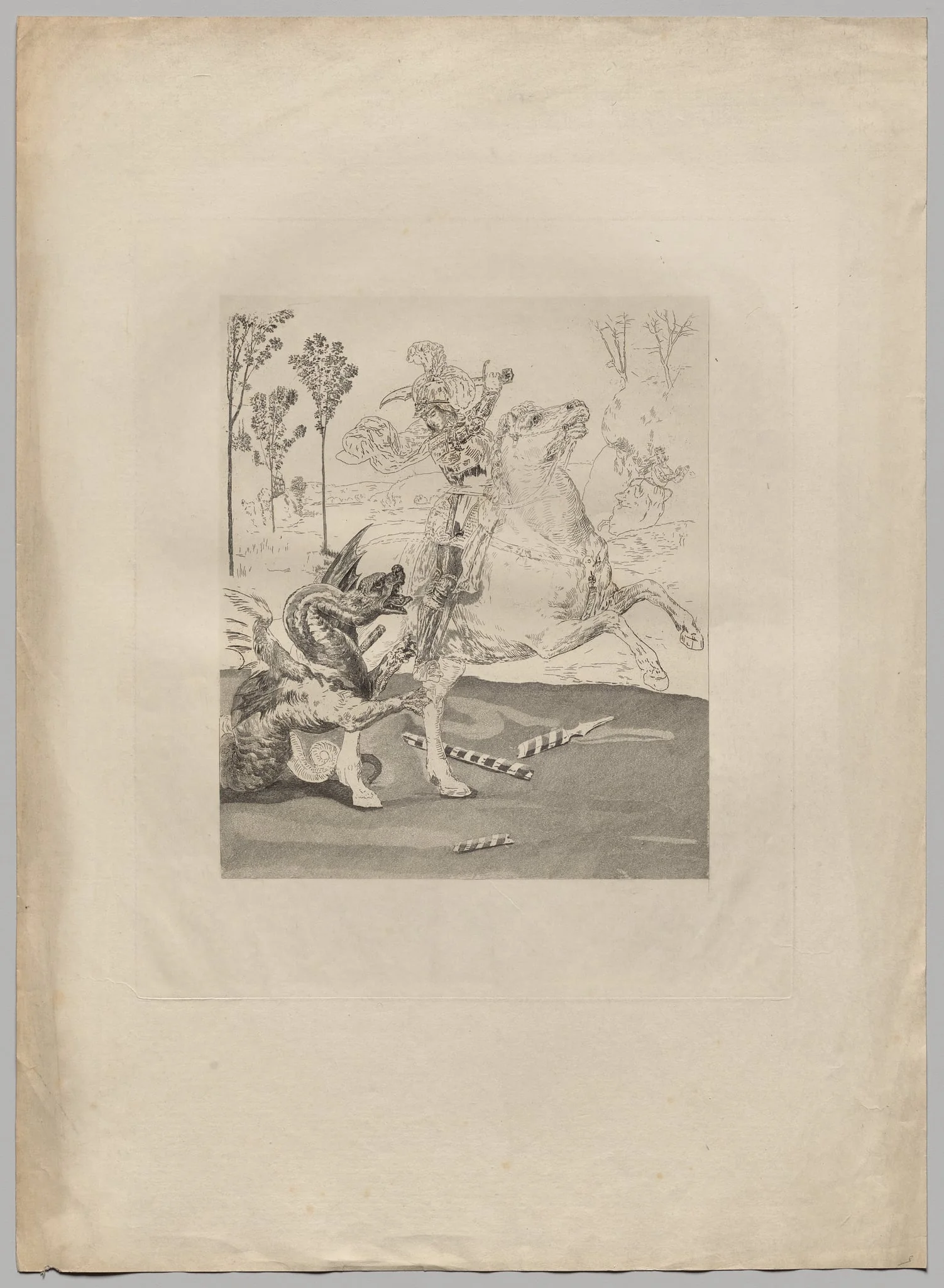 St. George and the Dragon (1), detail