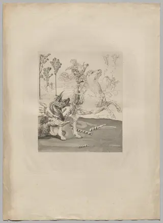 St. George and the Dragon (1), by Claude-Ferdinand Gaillard, 1885