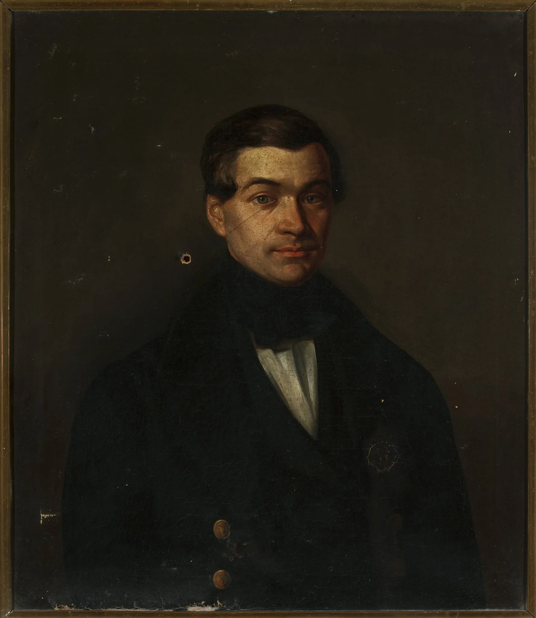Male portrait, detail