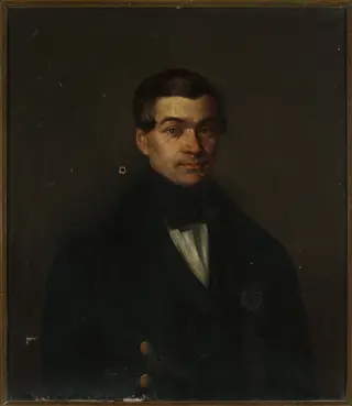 Male portrait, by Jan Rustem, oil, 1808