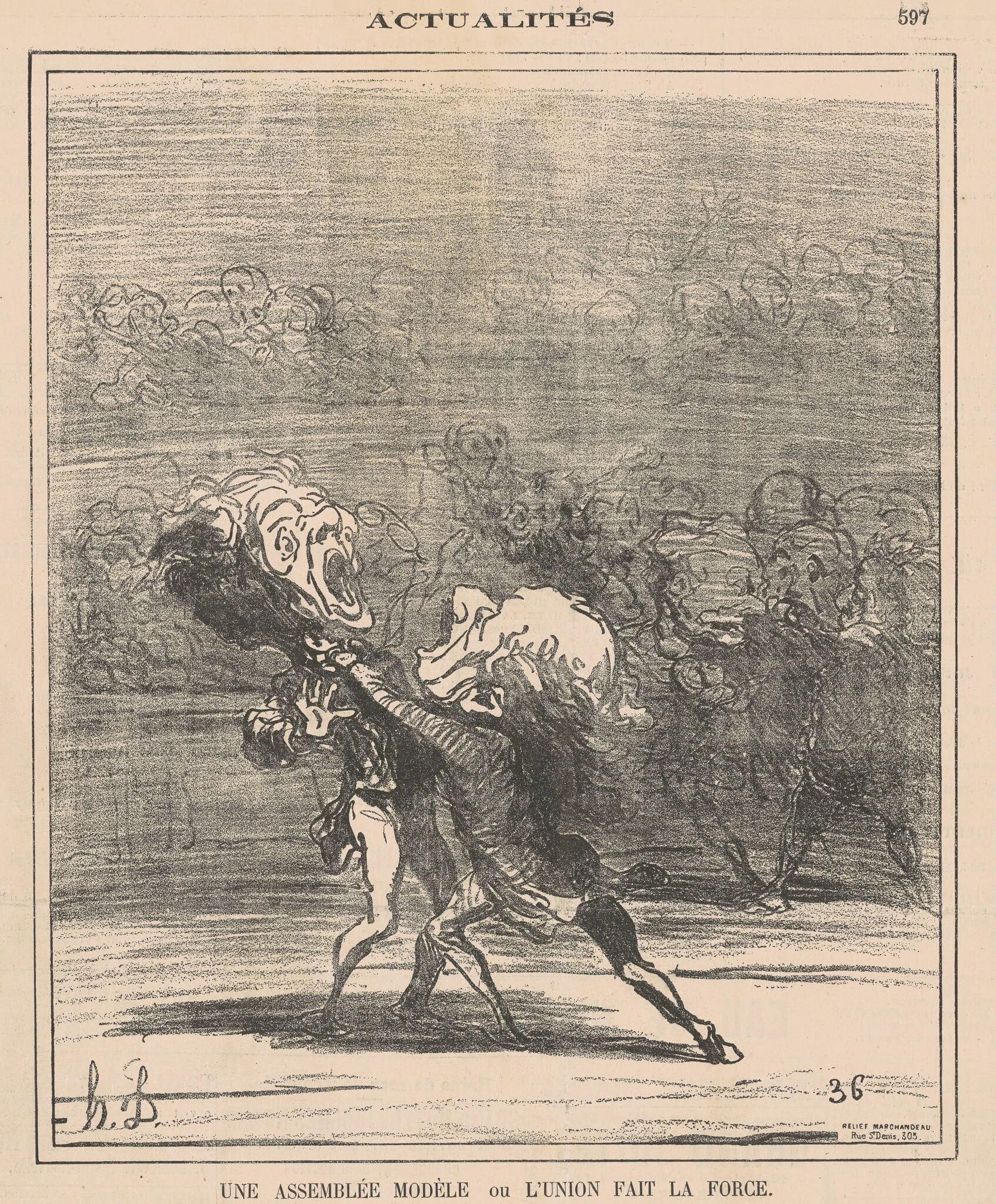 Une assembleé modèle ..., detail